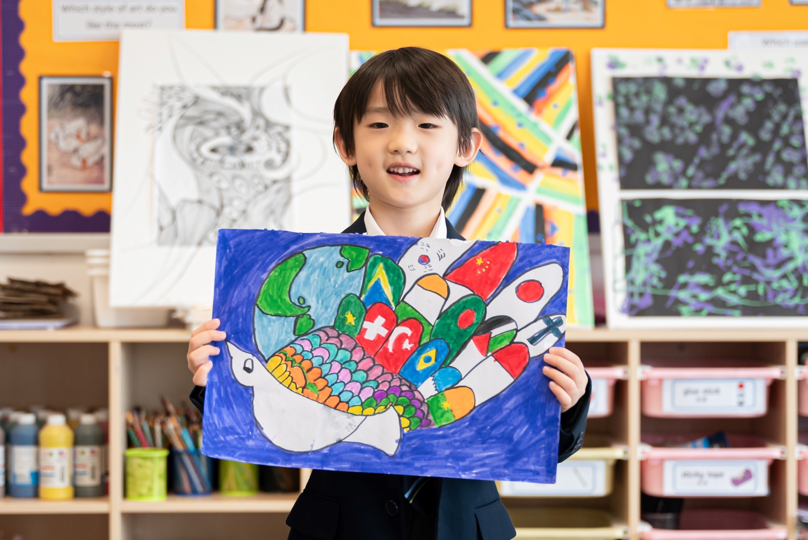 Xingyu C，Grade 1(PS国旗)