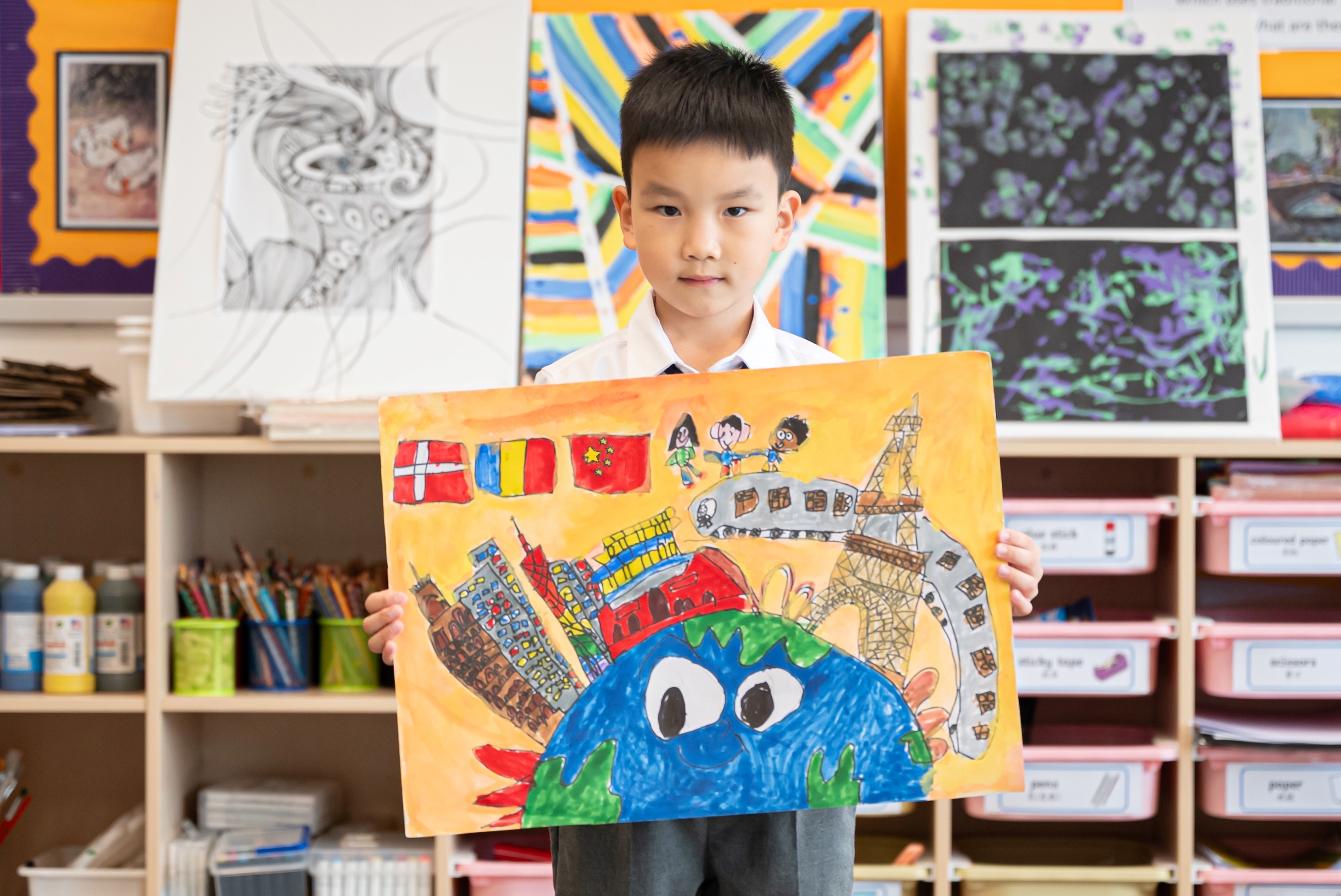 Eric Z，Grade 1 (PS国旗)